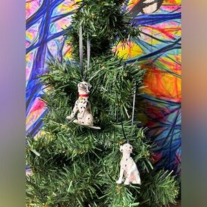 Dalmatian Custom Christmas Ornament Set